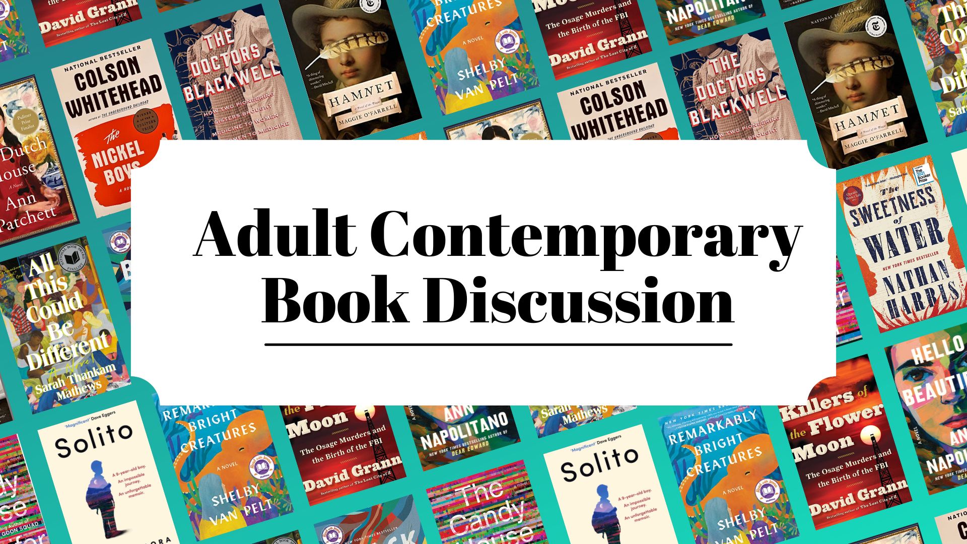 Adult Contemporary Book Discussion