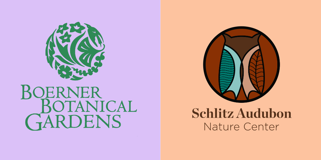 Boerner Botanical Gardens and Schlitz Audubon Nature Center Logos