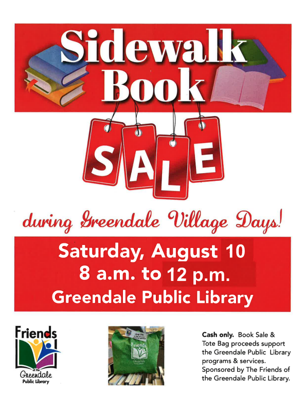 Sidewalk Book Sale during Village Days!