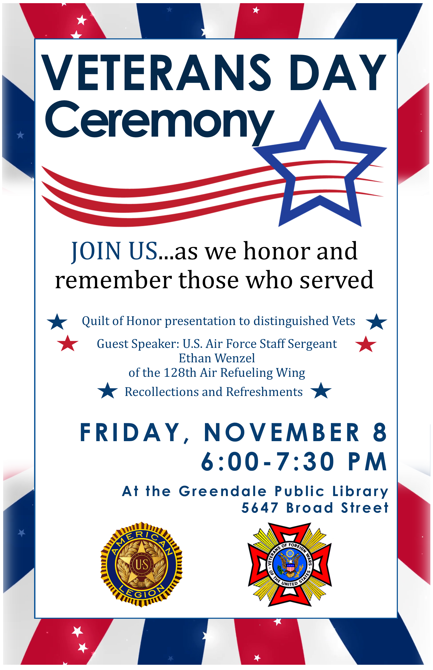 Closed November 15th and Thanksgiving Day